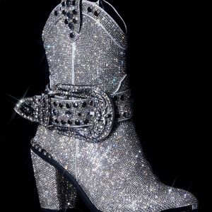 Sheriff Shine Rhinestone Cowboy Boots